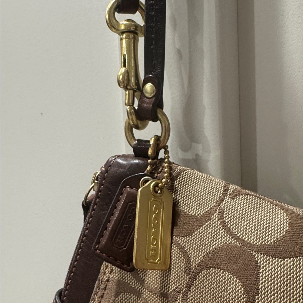 Coach Signature Canvas & Leather Clutch - Picture 3 of 15